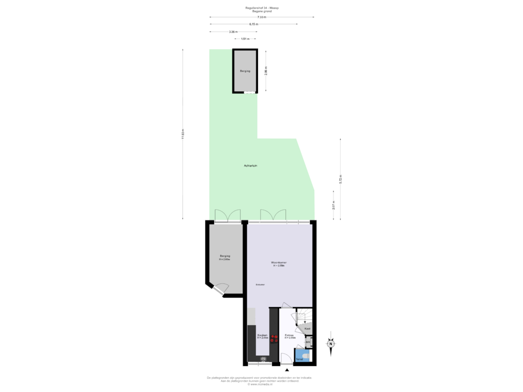 Bekijk plattegrond van Situatie van Reguliershof 34