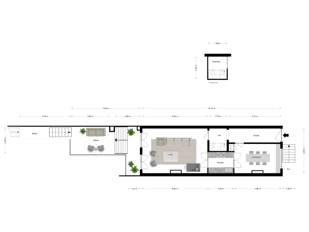 Bekijk plattegrond van BEL ETAGE van Keizersgracht 501