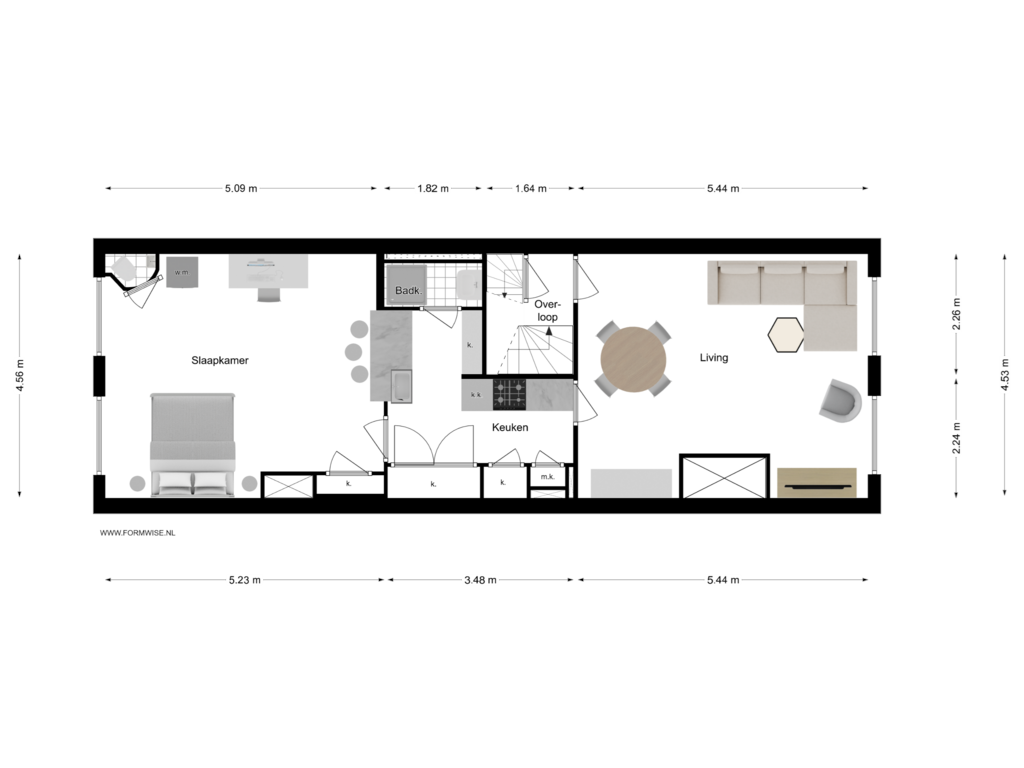 Bekijk plattegrond van 2e VERDIEPING van Keizersgracht 501