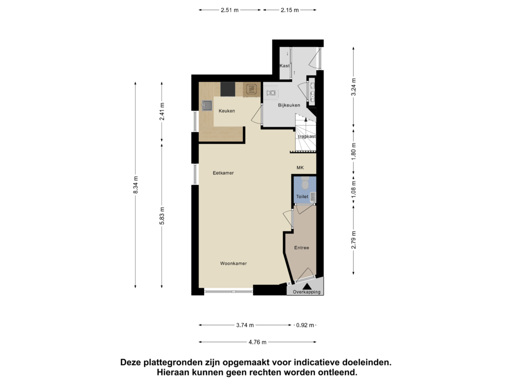 Bekijk plattegrond van Begane Grond van Koningshof 13