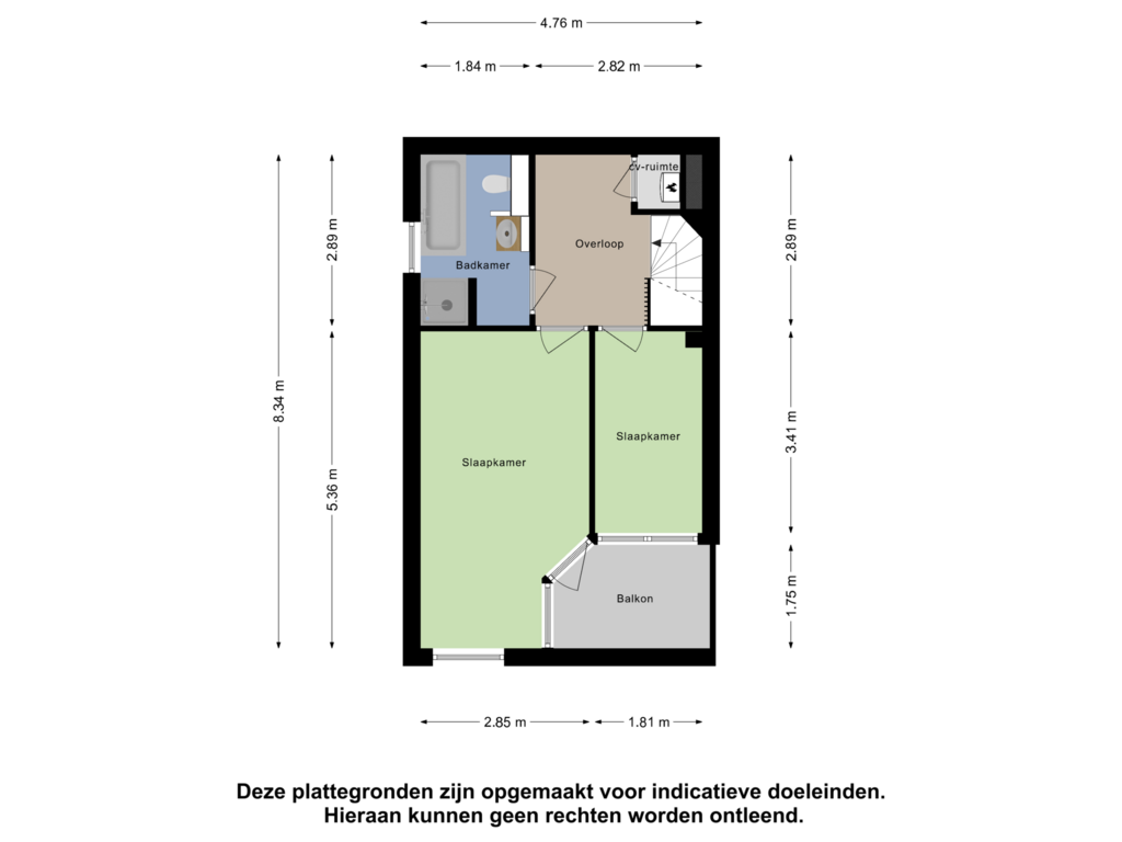 Bekijk plattegrond van Eerste Verdieping van Koningshof 13