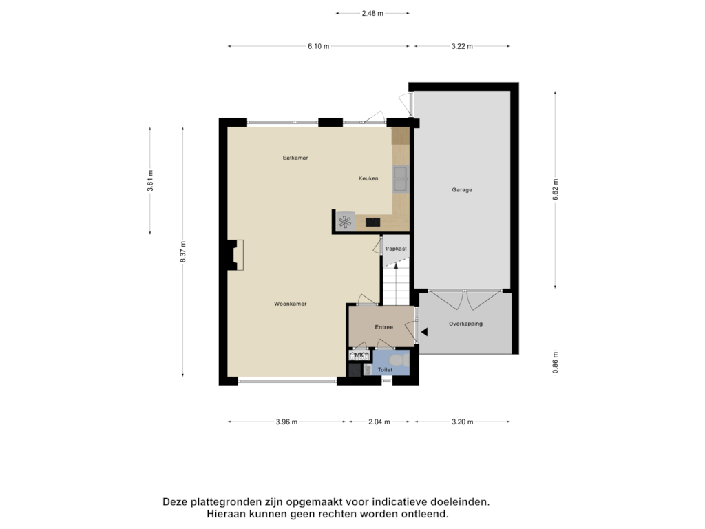 View floorplan of Begane Grond of Karel Doormanstraat 48