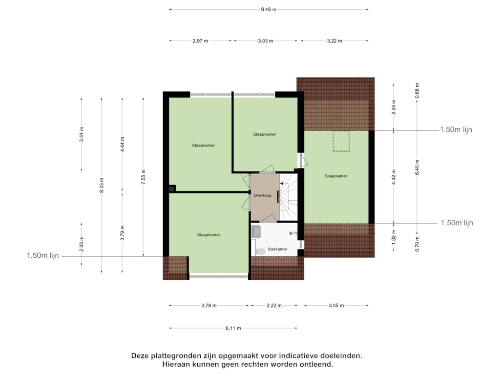 View floorplan of Eerste Verdieping of Karel Doormanstraat 48