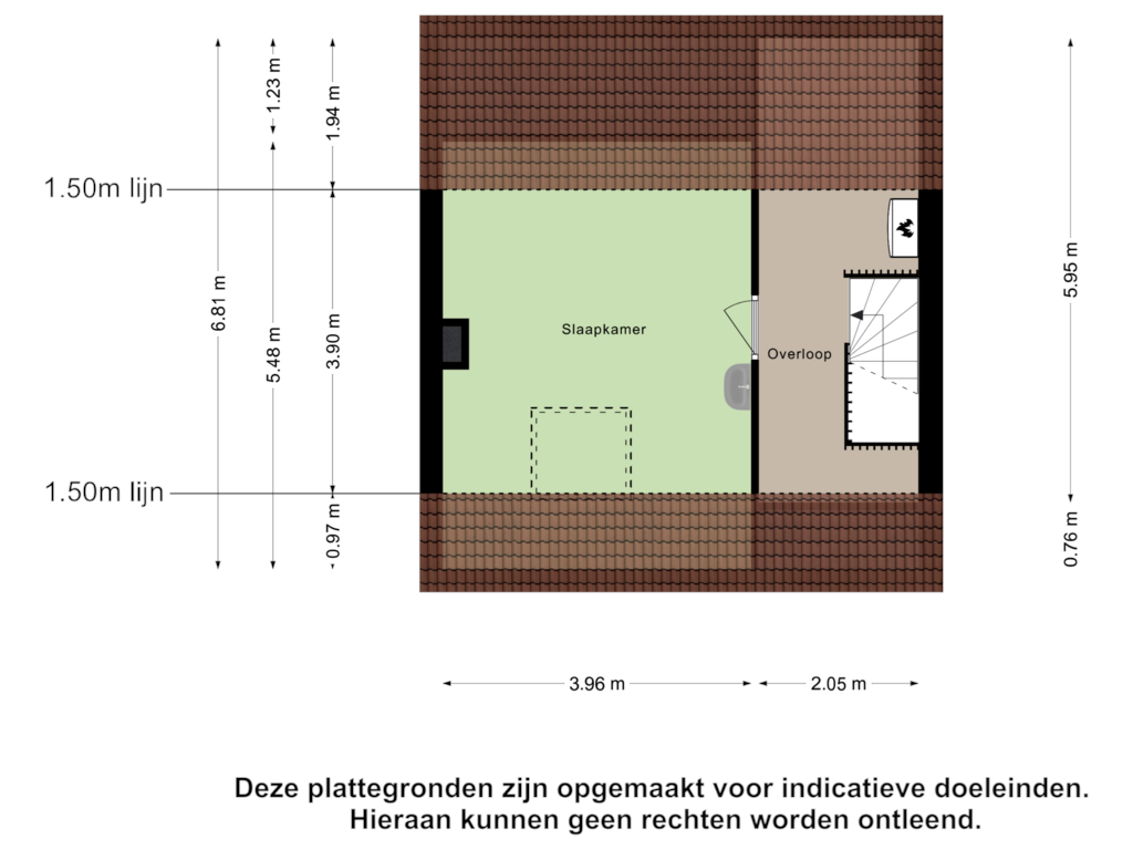 View floorplan of Tweede Verdieping of Karel Doormanstraat 48