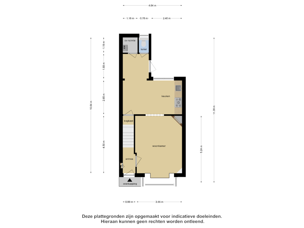 Bekijk plattegrond van Begane Grond van Zweringweg 127