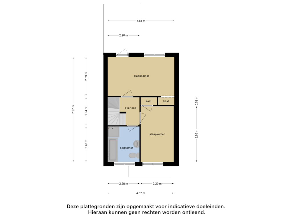 Bekijk plattegrond van Eerste Verdieping van Zweringweg 127