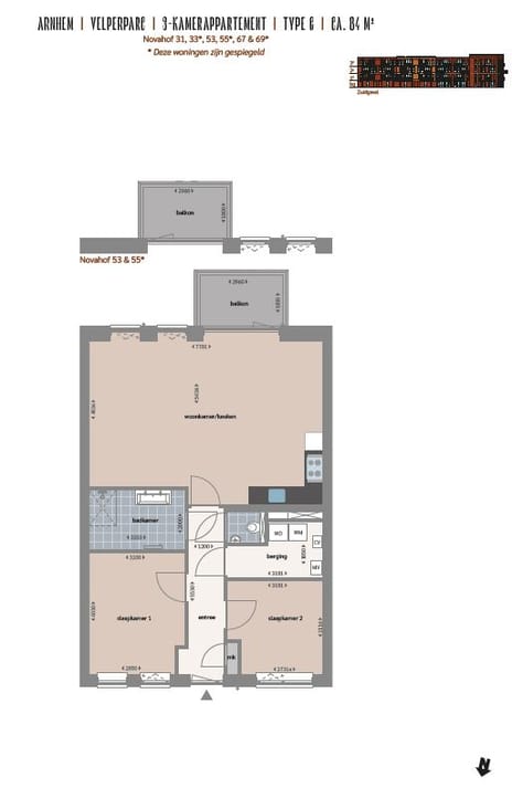Foto van G Galerijflat