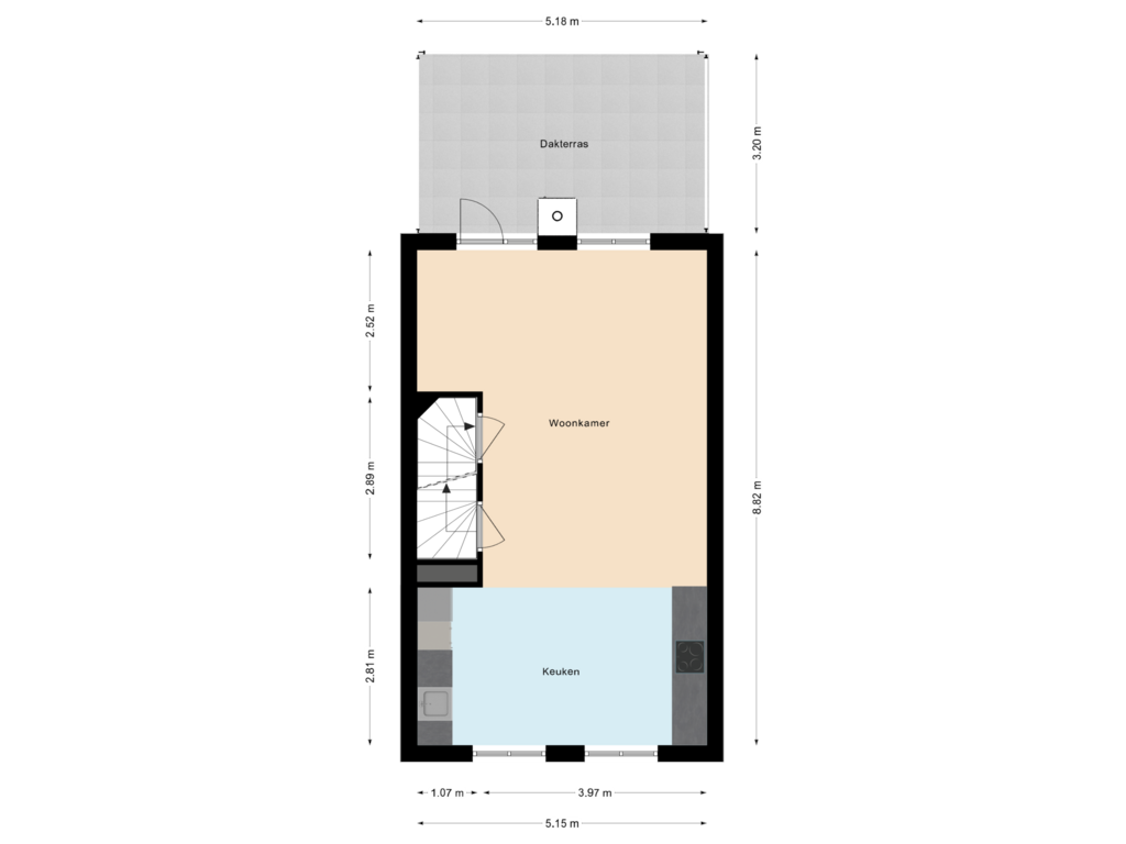 View floorplan of Eerste Verdieping of Het Kanon 17