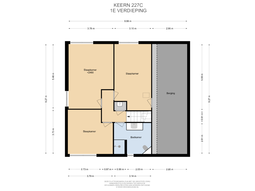 Bekijk plattegrond van 1E Verdieping van Keern 227-C