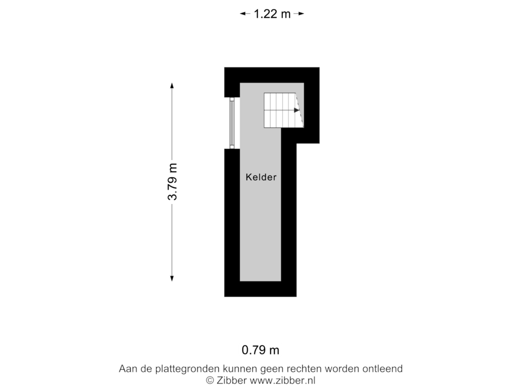 Bekijk plattegrond van Kelder van Dirk Boutsstraat 8