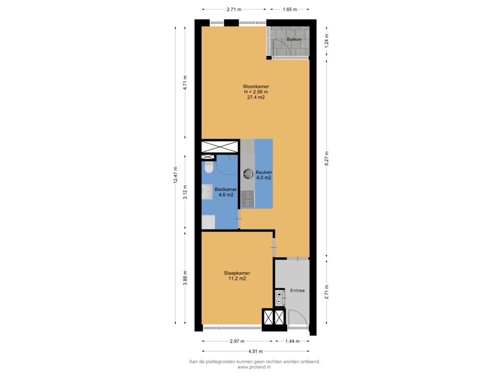 Bekijk plattegrond van Appartement van Zuidvliet 316