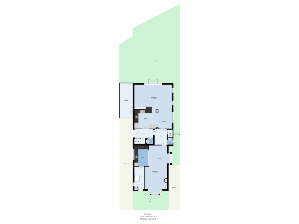 Bekijk plattegrond van Situatie van De Vlashoven 42