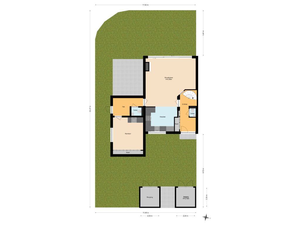 Bekijk plattegrond van Situatie van Dodonaeuslaan 302