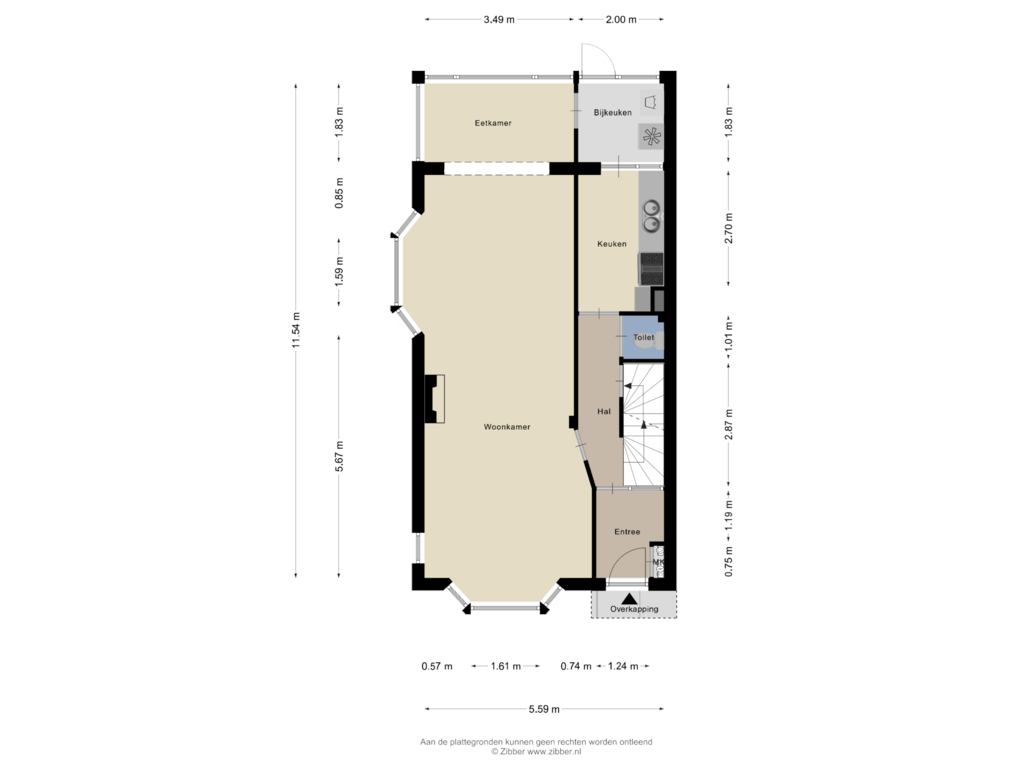 View floorplan of Begane Grond of Het Kerkehout 79