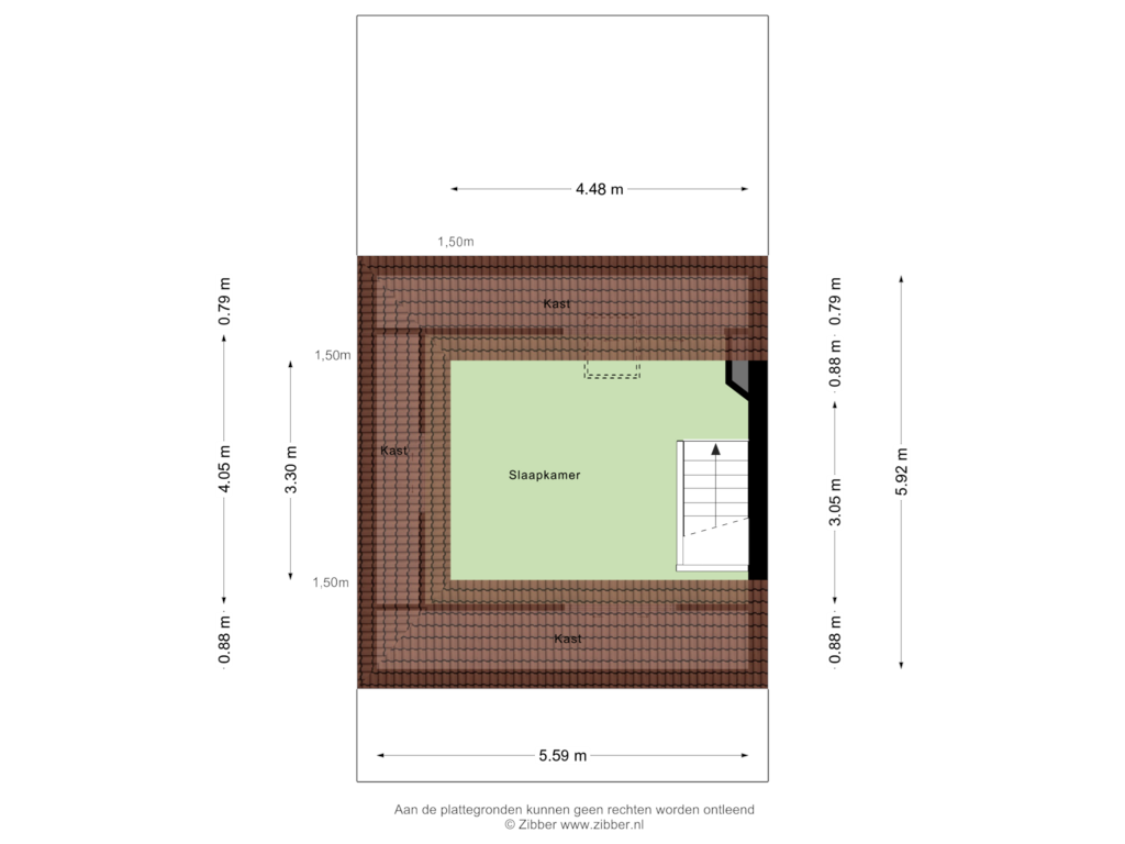 View floorplan of Tweede Verdieping of Het Kerkehout 79