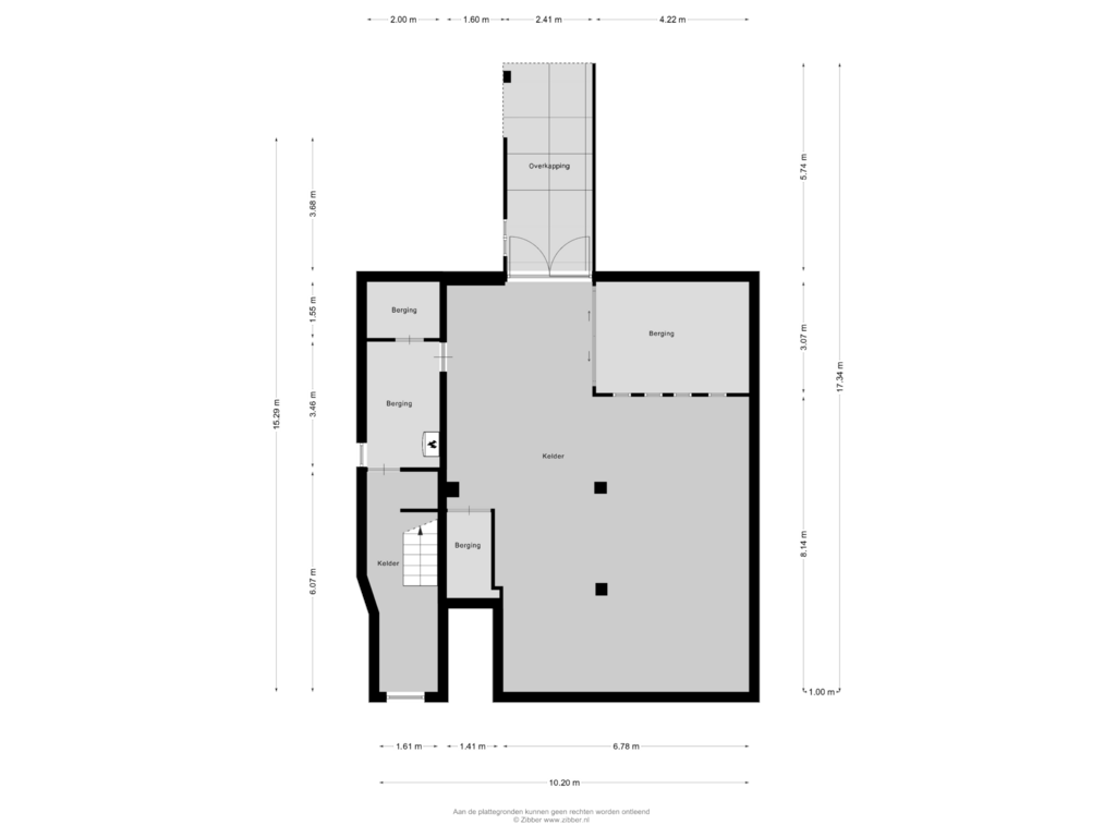 View floorplan of Souterrain of Het Kerkehout 79