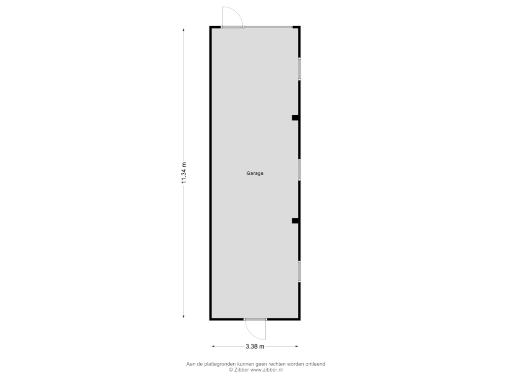 View floorplan of Garage of Het Kerkehout 79