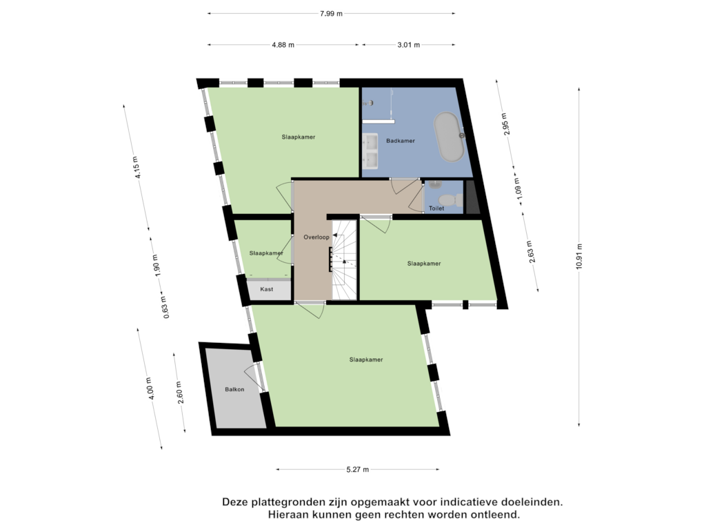 View floorplan of Eerste Verdieping of Parcivalring 2