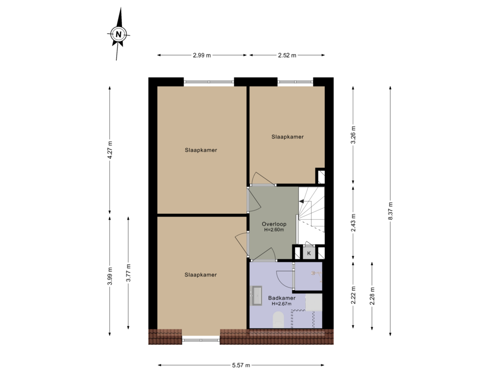 Bekijk plattegrond van 1e Verdieping van Van Keulenstraat 57