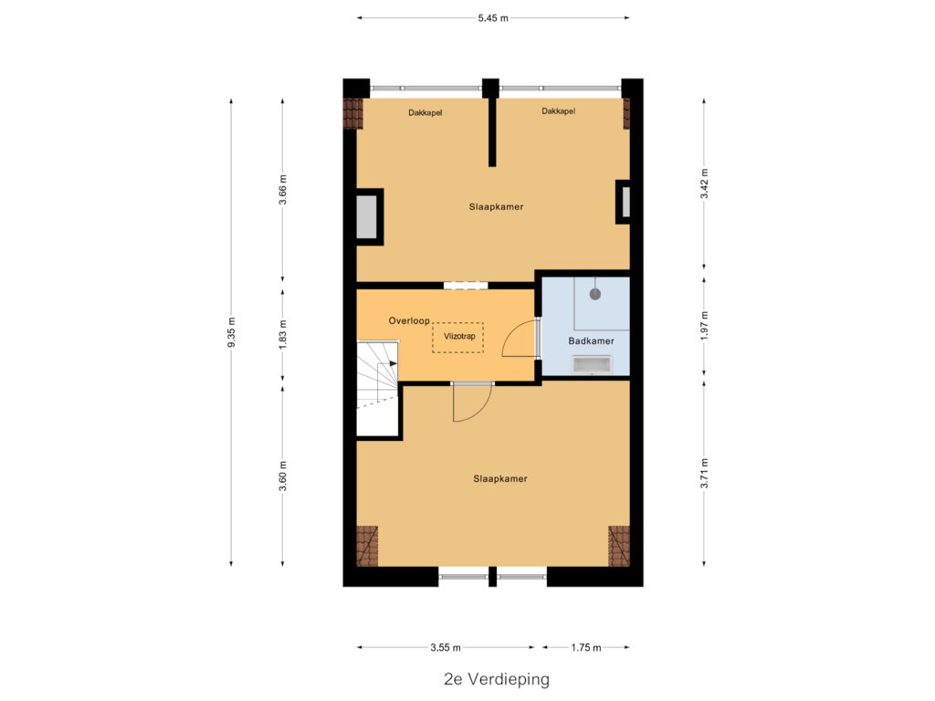 Bekijk plattegrond van 2e Verdieping van Sumatrastraat 48