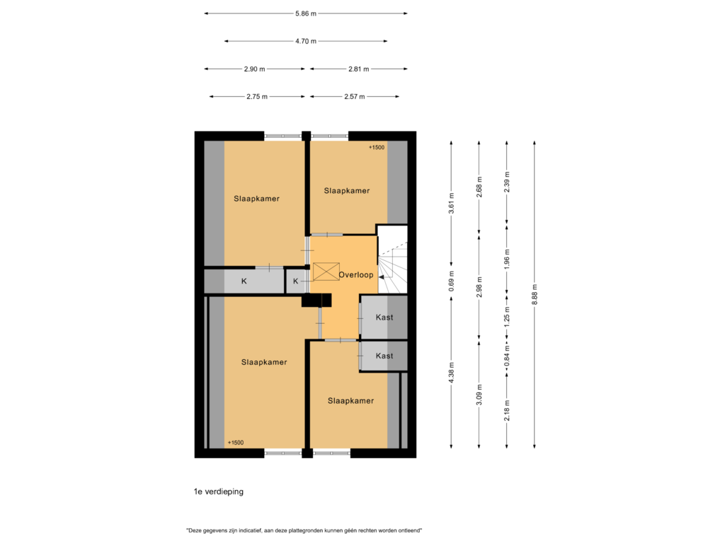 Bekijk plattegrond van 1e verdieping van Kruipwilg 24