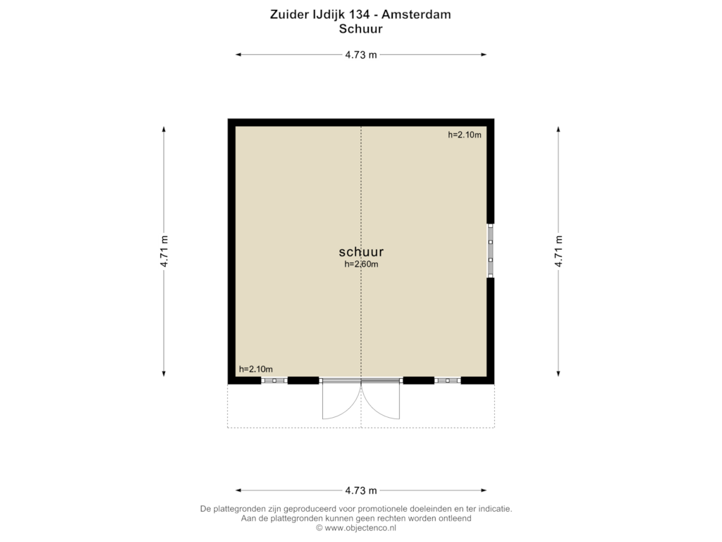 Bekijk plattegrond van SCHUUR van Zuider IJdijk 134