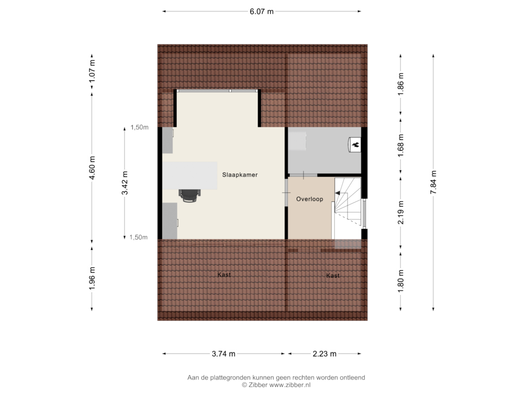 Bekijk plattegrond van Tweede verdieping van Schaepmanstraat 3