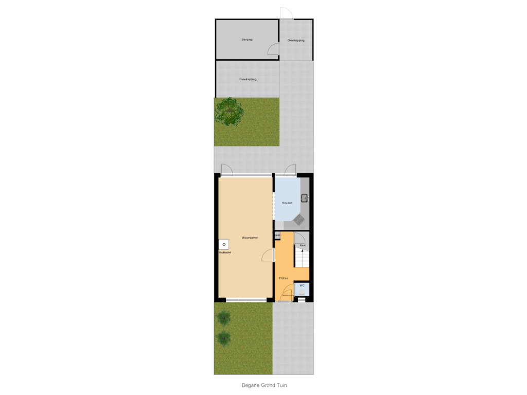 Bekijk plattegrond van Begane Grond Tuin van Smutslaan 46