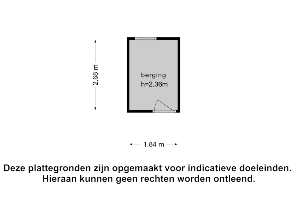 View floorplan of Berging1 of Van Stolkweg 25-B