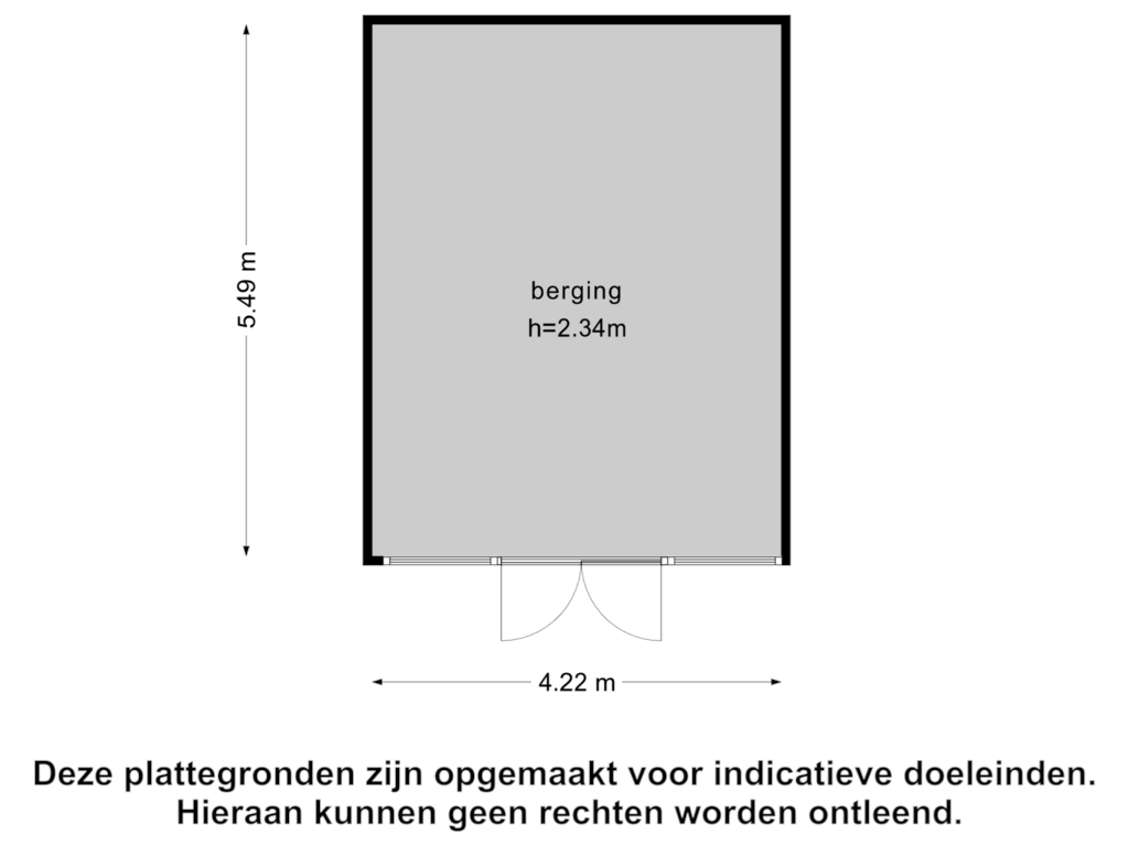 View floorplan of Berging2 of Van Stolkweg 25-B