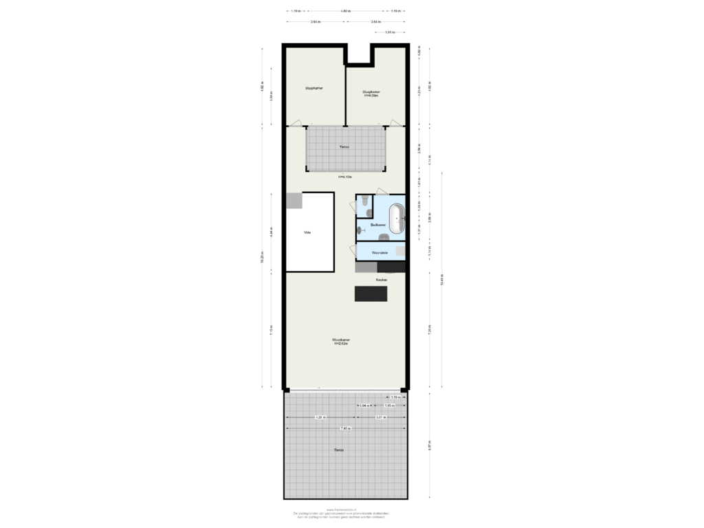 Bekijk plattegrond van Verdieping 11 van Verlengde Nieuwstraat 73