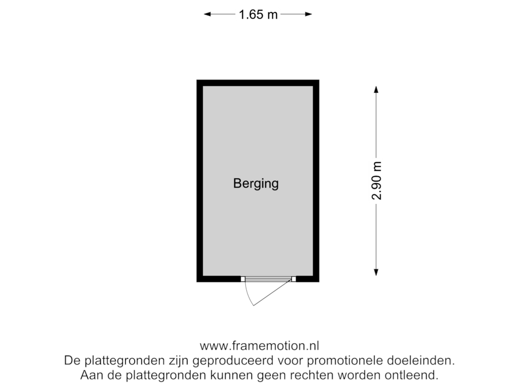 Bekijk plattegrond van Berging van Verlengde Nieuwstraat 73