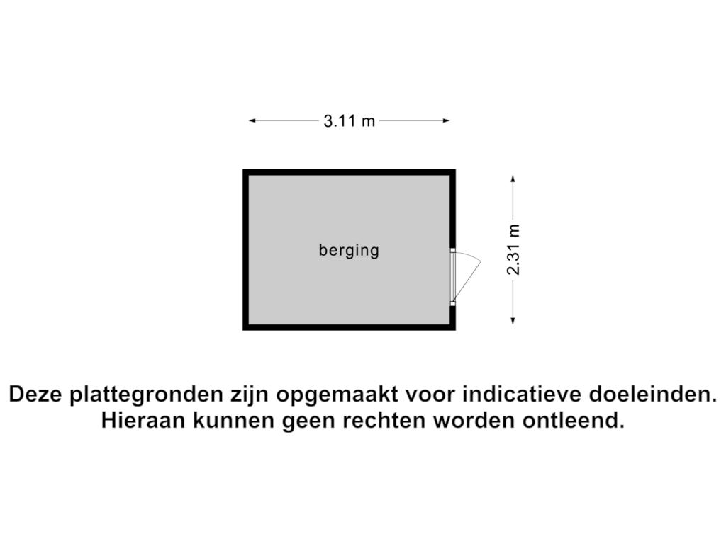 Bekijk plattegrond van Berging van Gildenlaan 89-A