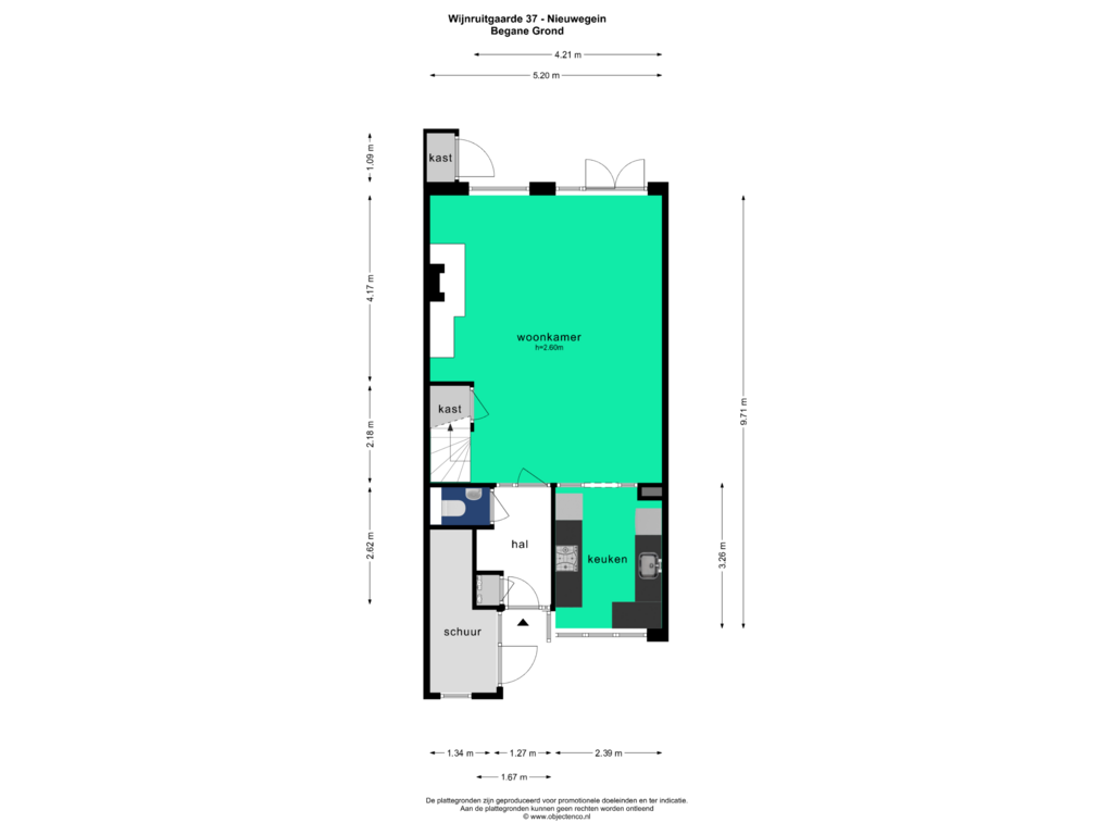 Bekijk plattegrond van BEGANE GROND van Wijnruitgaarde 37