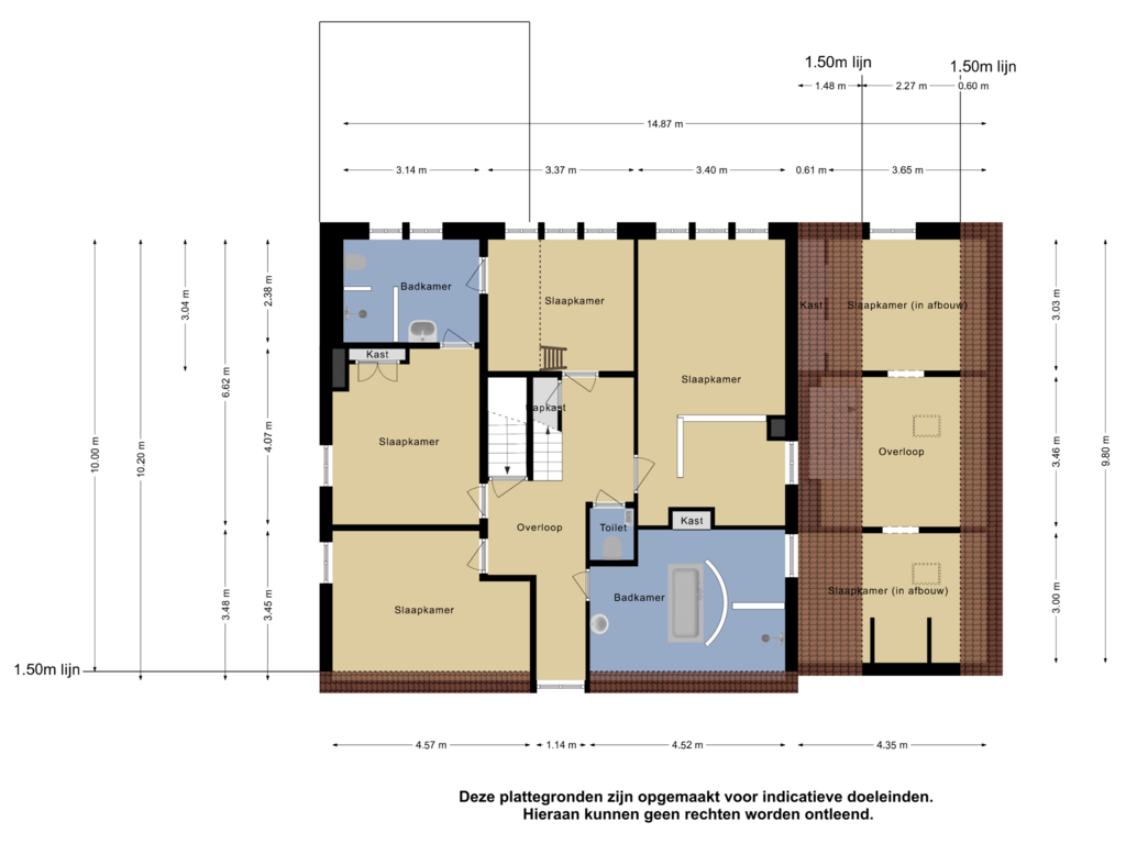 Bekijk plattegrond van Eerste Verdieping van Havenweg 16