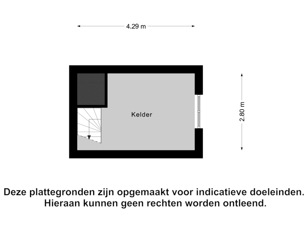 Bekijk plattegrond van Kelder van Havenweg 16