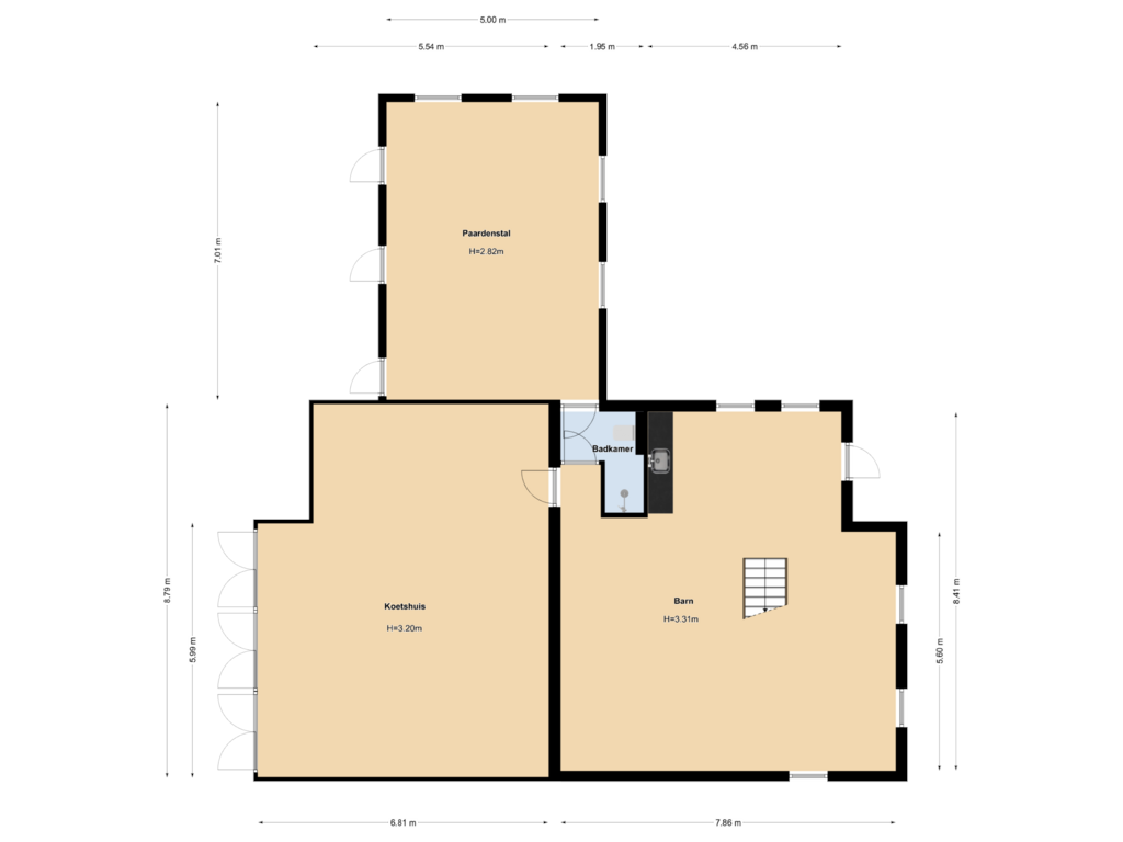 Bekijk plattegrond van Koetshuis van Eemdijk 134