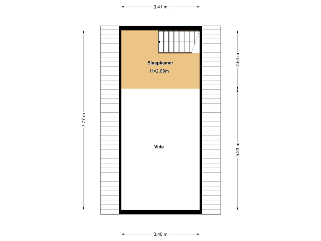 Bekijk plattegrond van Guesthouse 2 Verdieping van Eemdijk 134