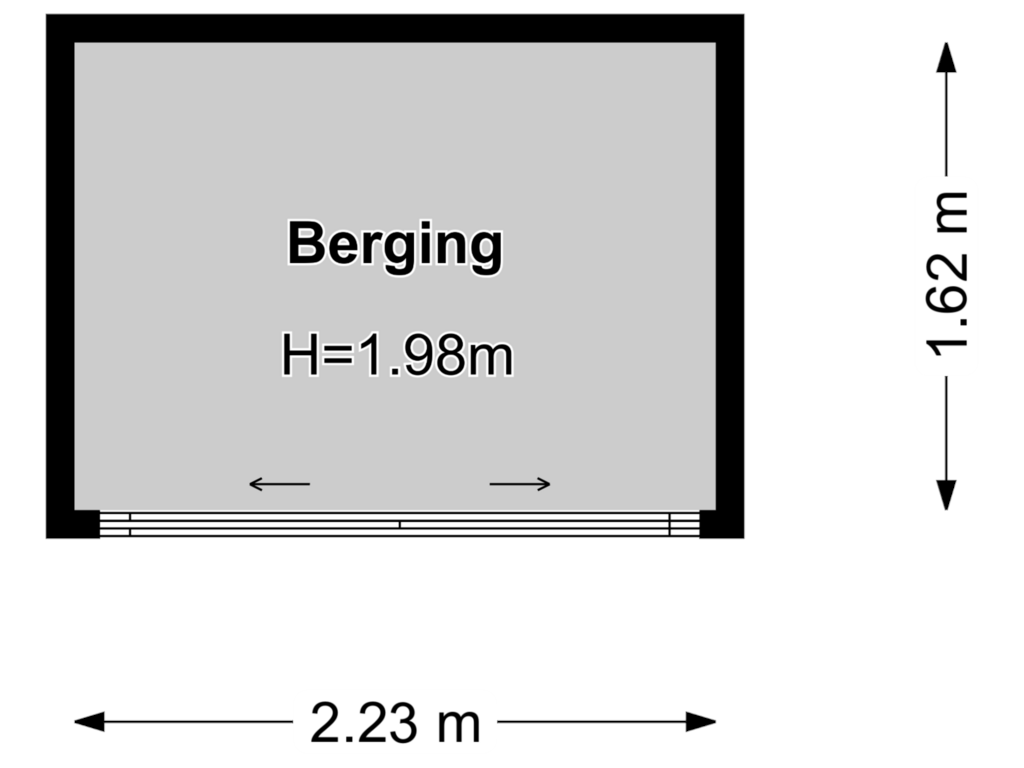 Bekijk plattegrond van Berging van Eemdijk 134