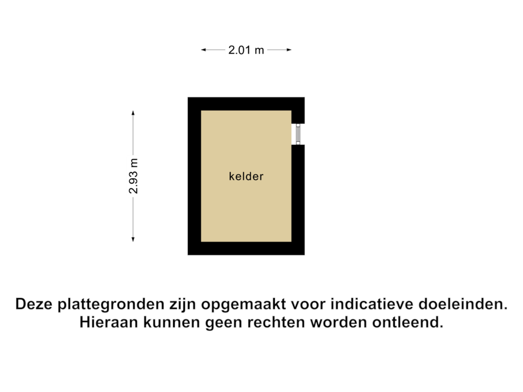 View floorplan of Kelder of Marisbaan 5