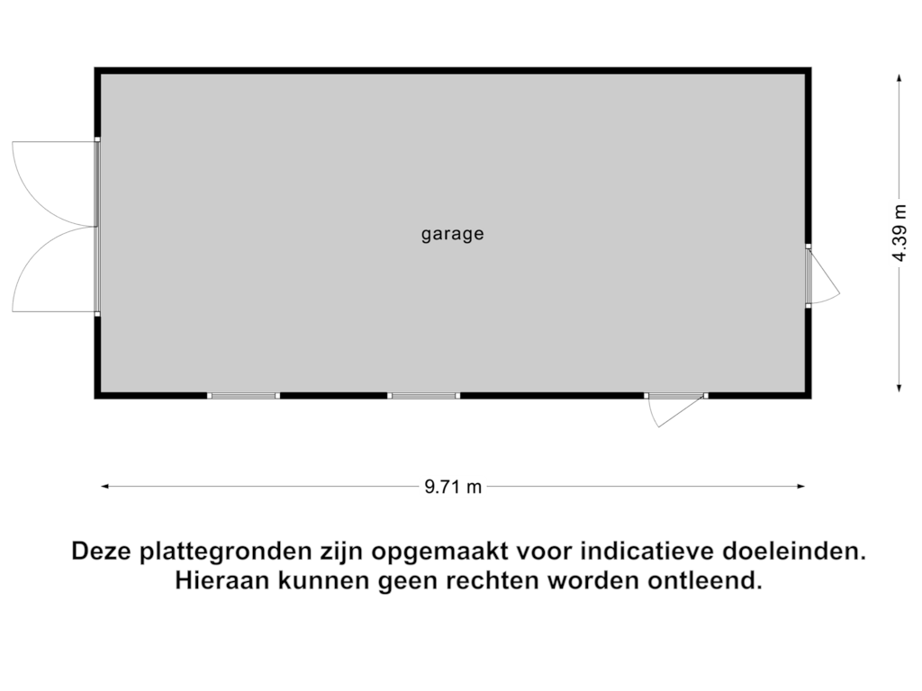 View floorplan of Garage of Marisbaan 5