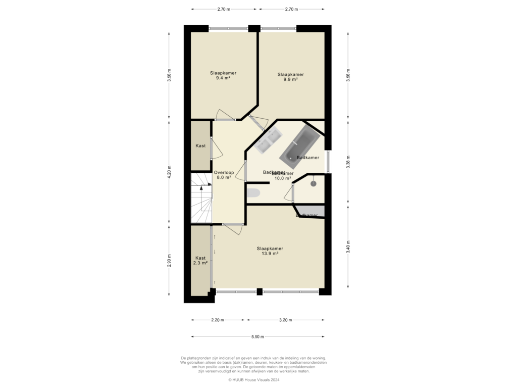 Bekijk plattegrond van 1e Verdieping van Smaragd 27