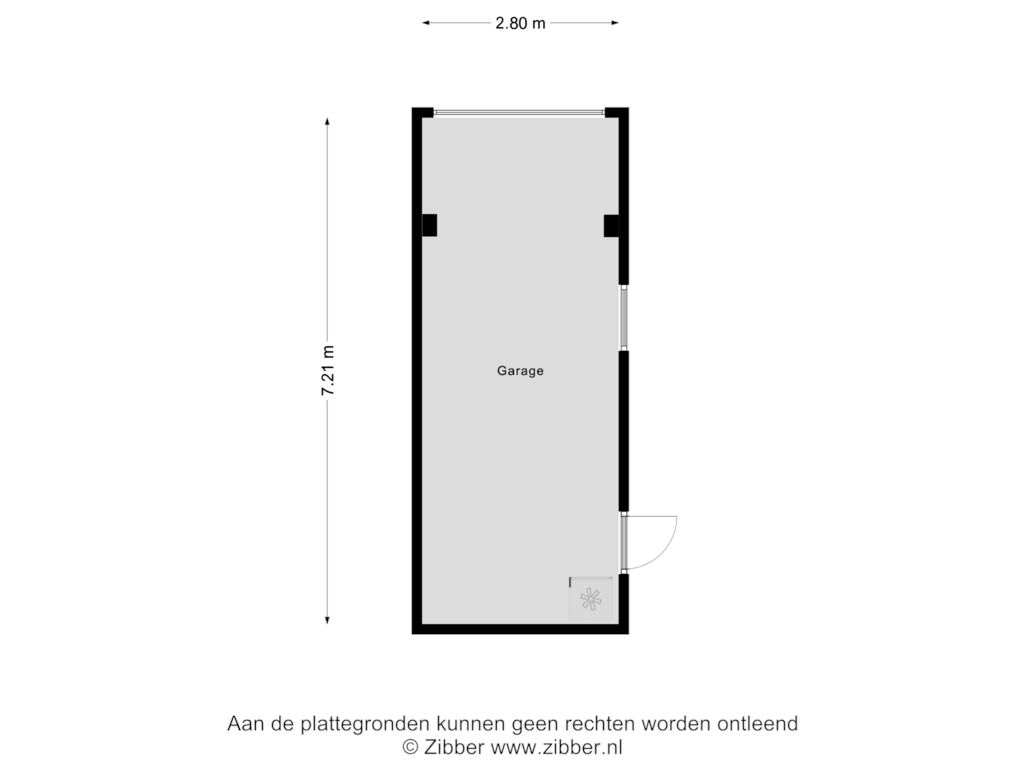 Bekijk plattegrond van Garage van Hornstraat 15