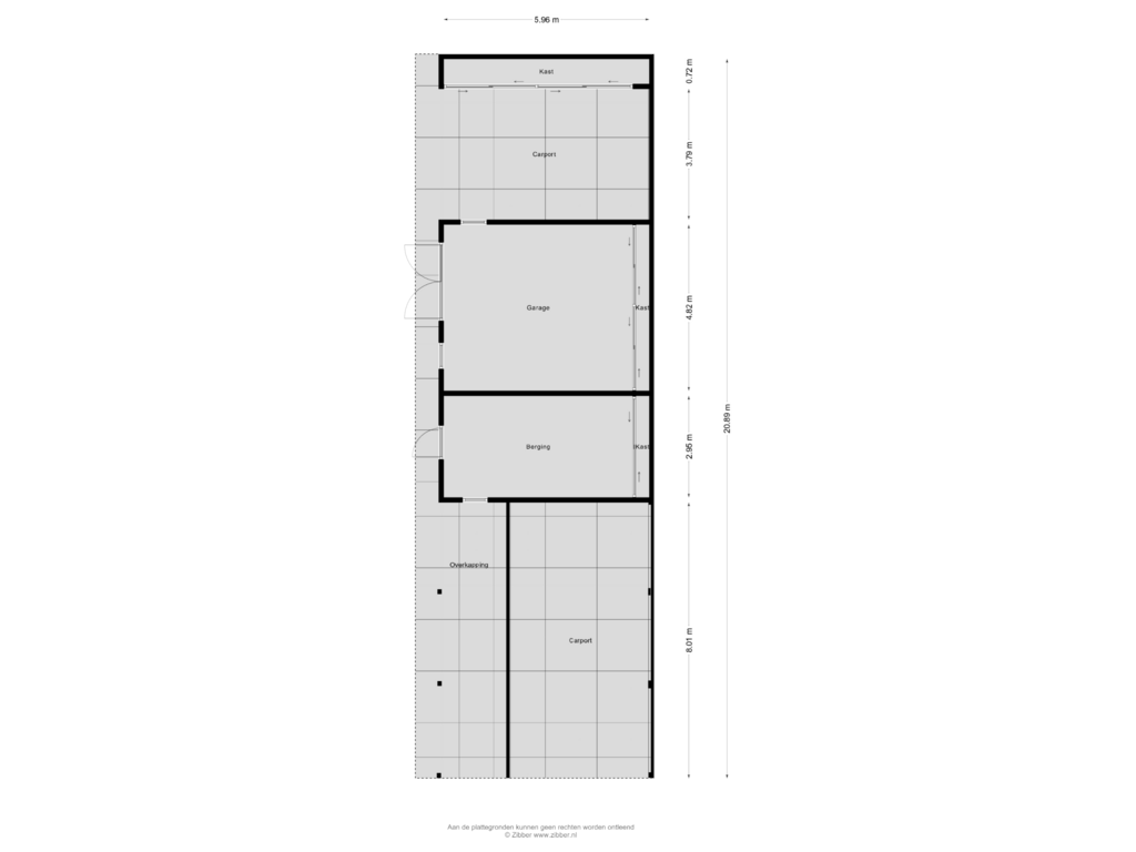 Bekijk plattegrond van Berging van Tiekeweg 13