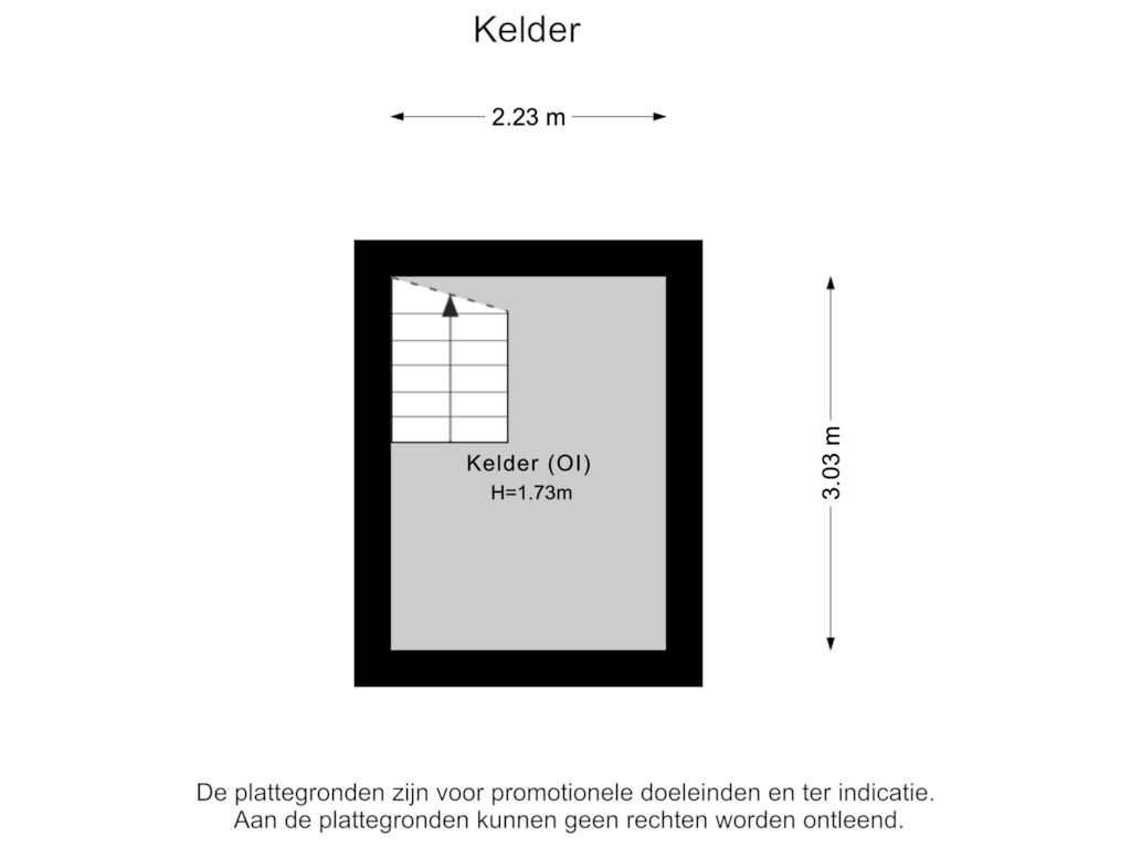 View floorplan of Kelder of L.R. Beijnenlaan 5