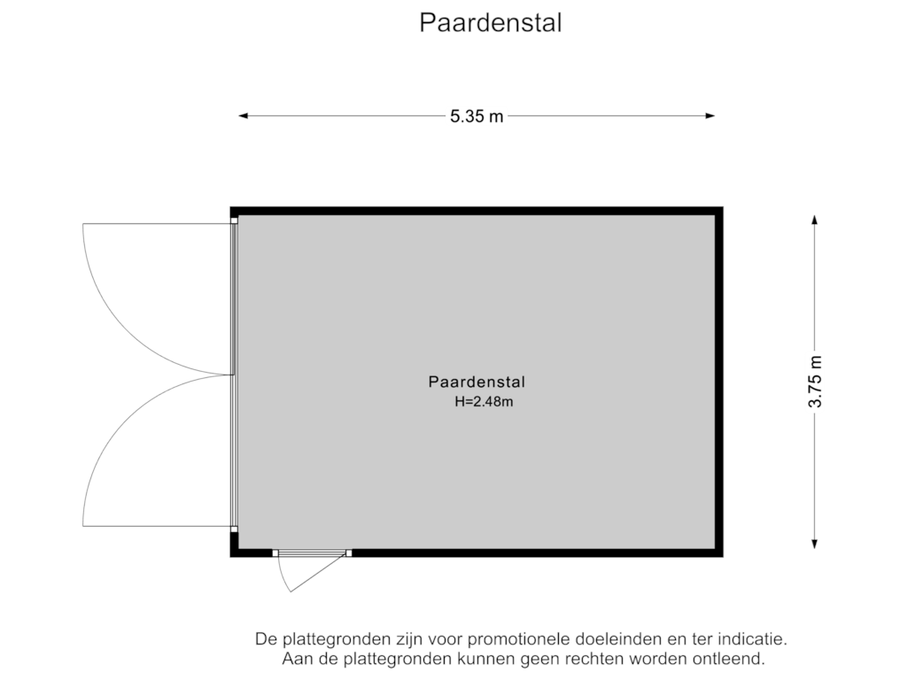 View floorplan of Paardenstal of L.R. Beijnenlaan 5