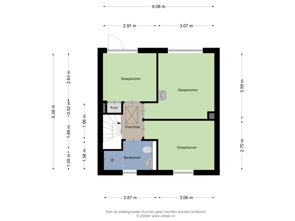 View floorplan of Eerste Verdieping of H.M. Kesteloostraat 9