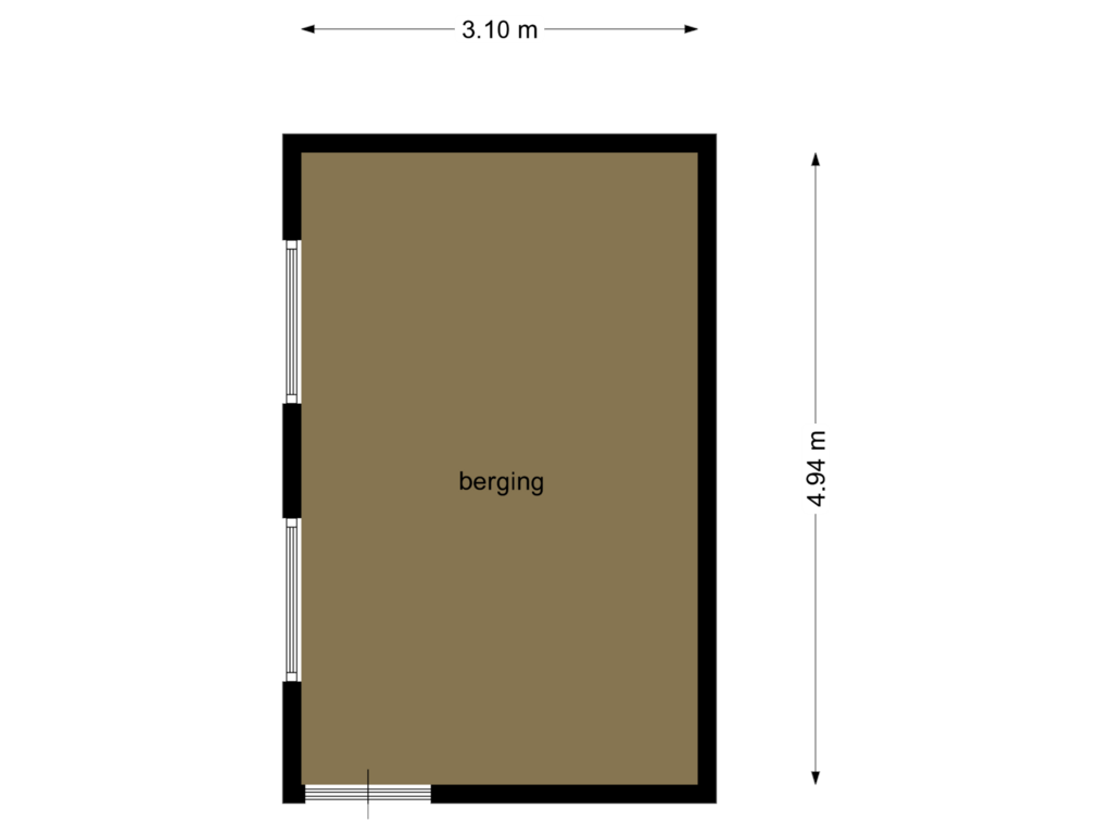 Bekijk plattegrond van berging van Ploegstraat 147