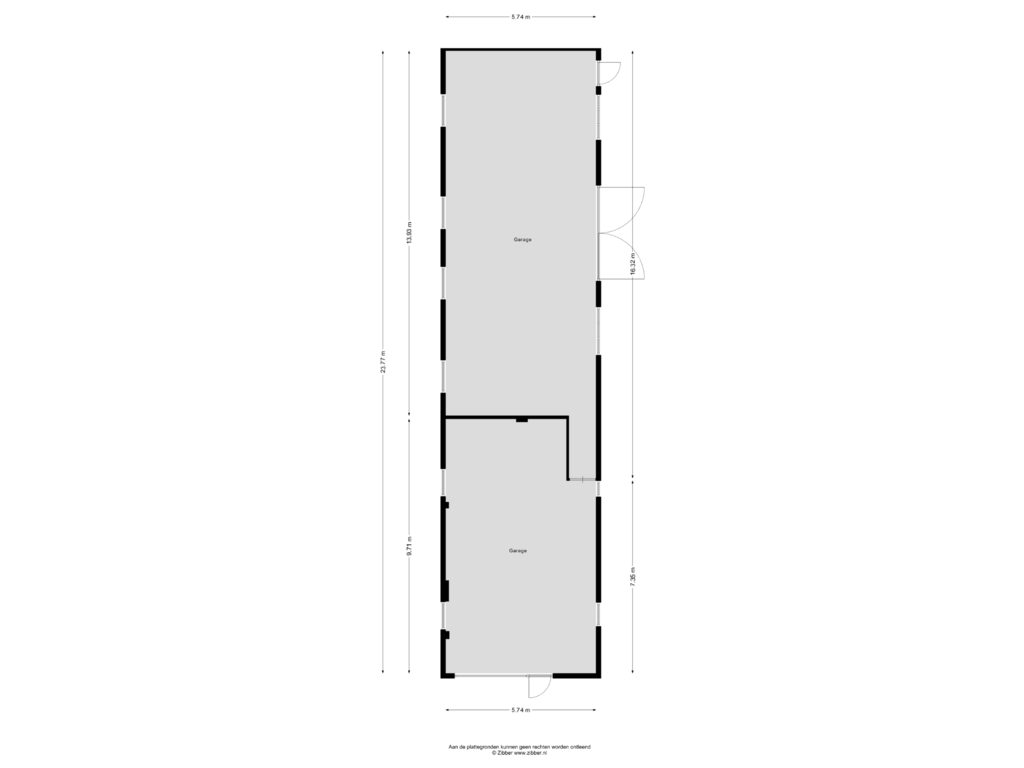 Bekijk plattegrond van Garage van Laakweg 116