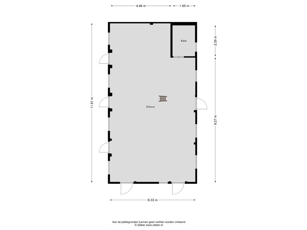 Bekijk plattegrond van Schuur van Laakweg 116